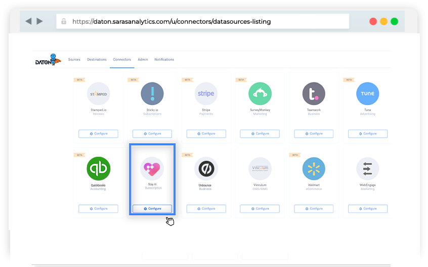 Stay AI connector for etl/elt